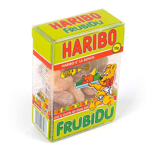 acetate box packaging for haribo