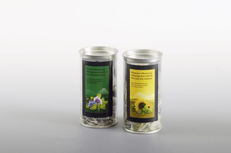 clear plastic tube box for luxury tea bags