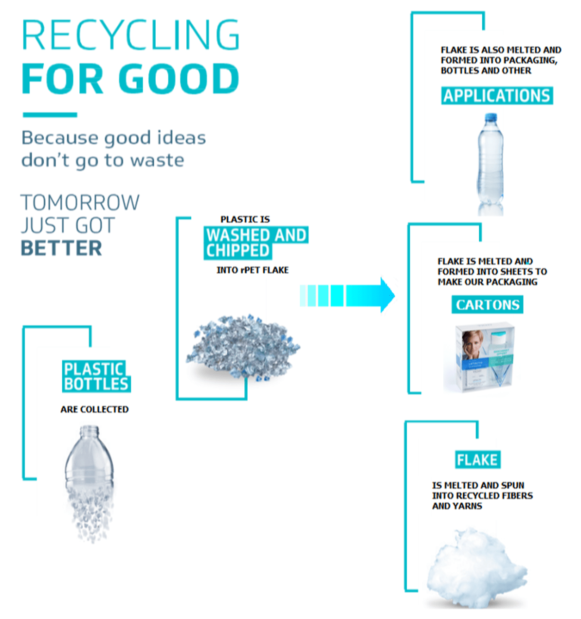 Infographic of our recycling process.