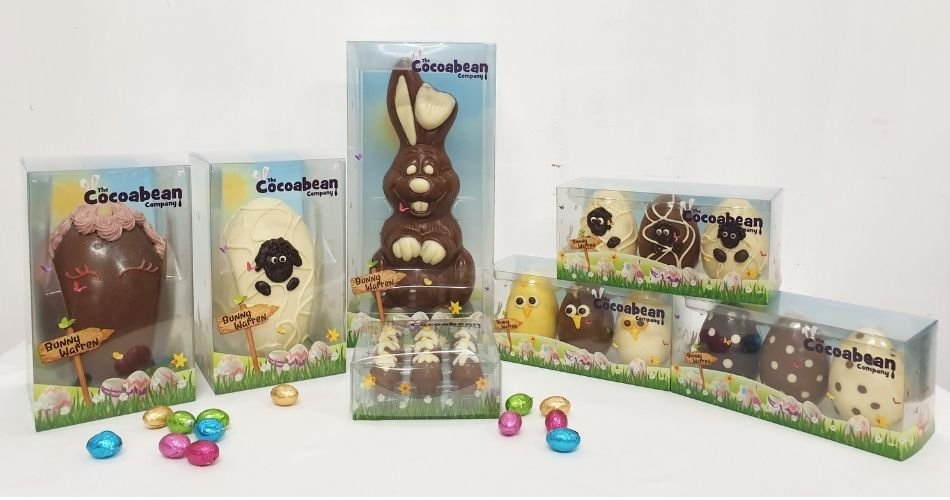 easter chocolate printed acetate box