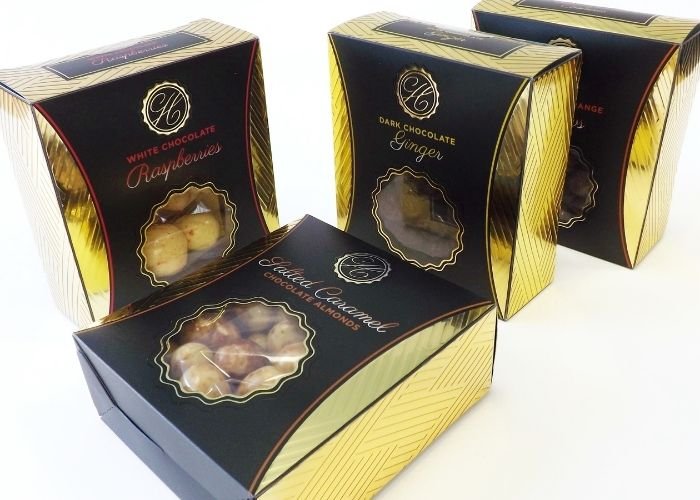 waitrose chocolate truffles luxury acetate packaging boxes